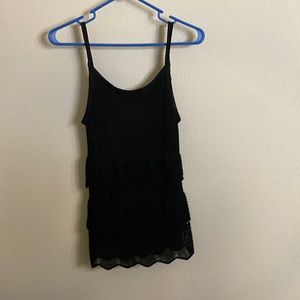 White House Black Market Black Spaghetti Strap Shirt